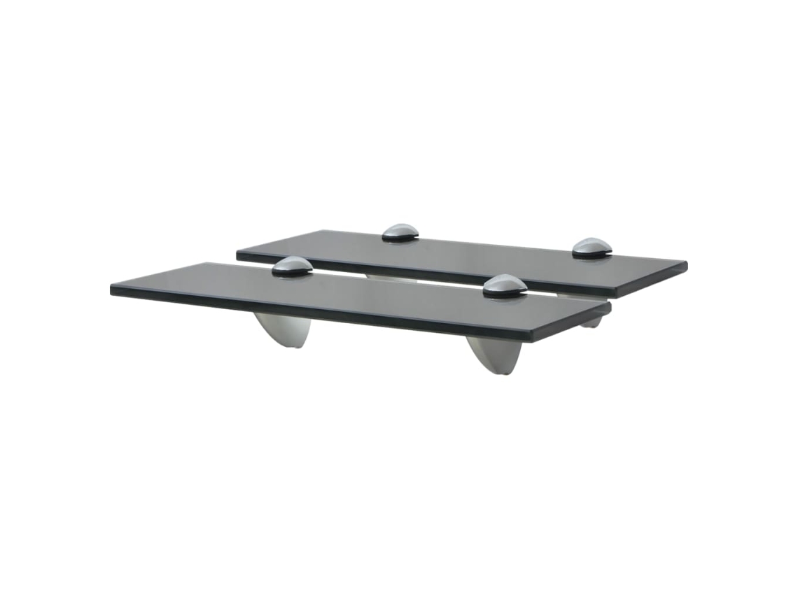 Floating Shelf, Floating Shelves Vidaxl Preto Vidro (30 X 10 Cm)