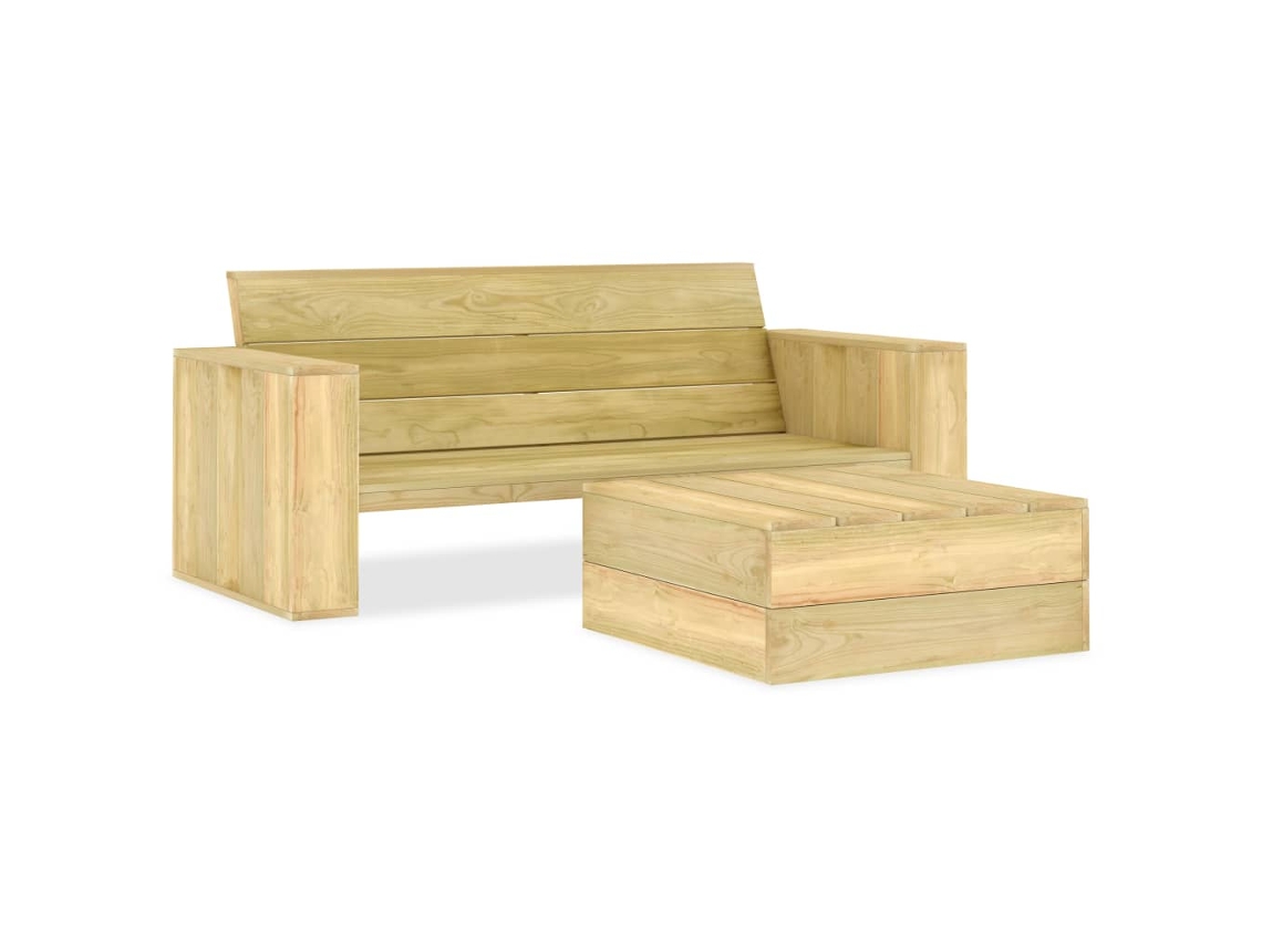 Garden Lounge Set, Garden Lounge Sets Vidaxl Marrom Madeira De Pinho Impregnada (n/a)