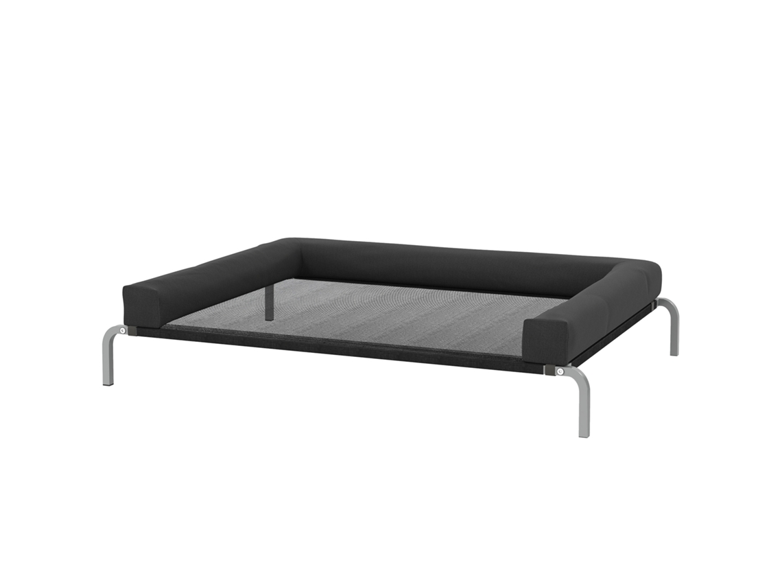 Cama Elevada Para Cães Refrigerada, Portátil Externa, Preta