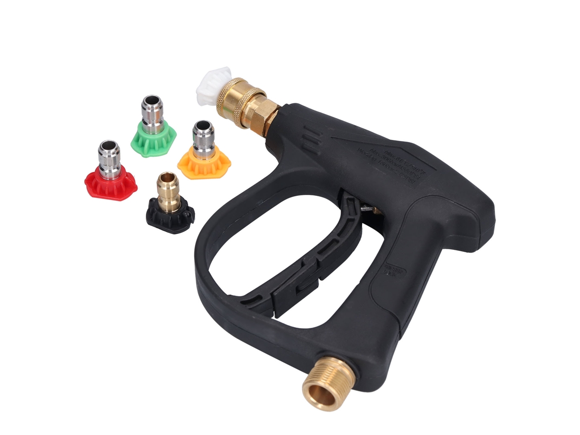 Laxiscreed Pistola De Lavagem Alta Pressão Com 5 Bicos E Resistência A 3000 Psi