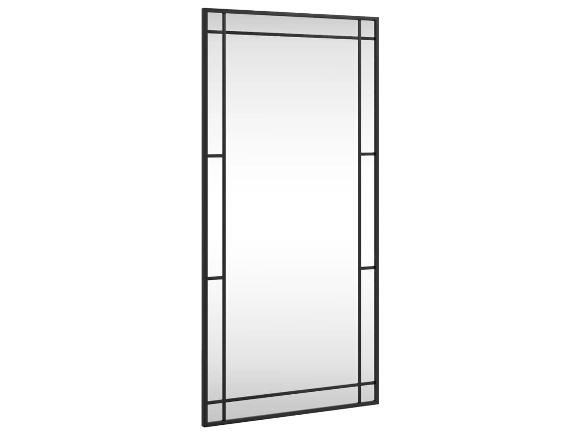 Wall Mirror, Wall Mirrors Vidaxl Preto Ferro (50 X 100 Cm)