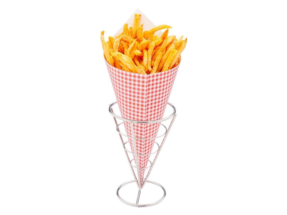 Sacos de Papel com Chips, Xadrez Vermelho, 50 Peças ZYBLSSBB