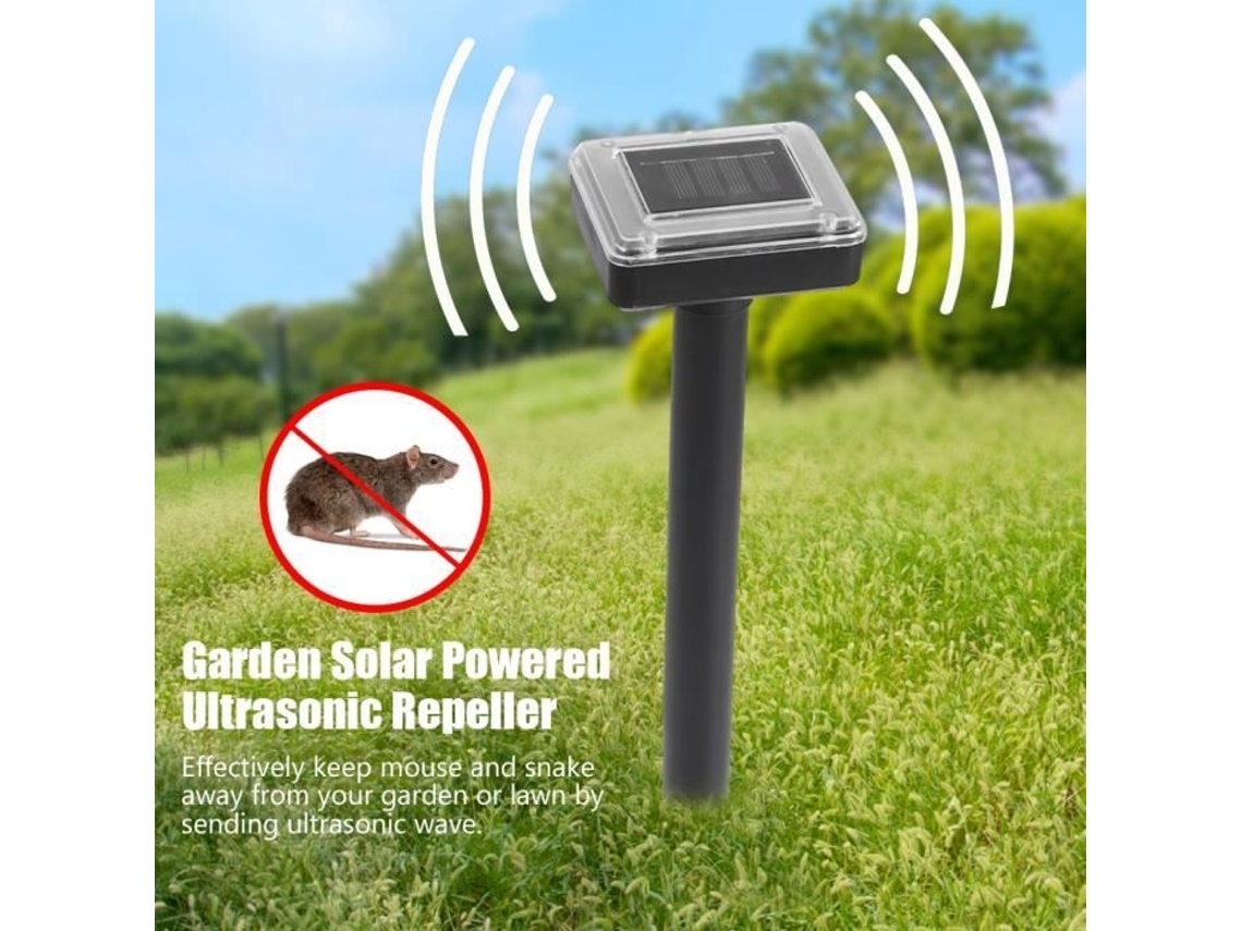 Praga repelente solar ultrassônico para gatos, cães, raposas, pássaros e roedores Hb057