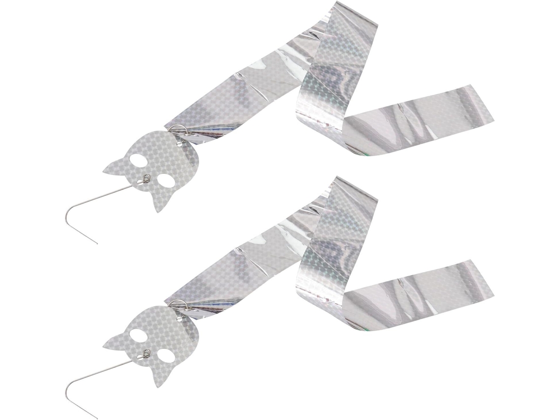 Fitas Refletoras Prateadas Para Pássaros, 2 Peças.