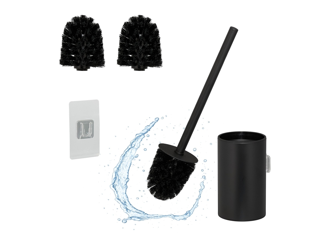 Conjunto de Escova Sanitária em Aço Inoxidável com Suporte de Parede AQUAFORGE