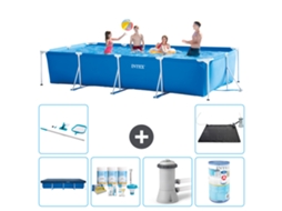 Intex Piscina Com Estrutura Retangular - 450x220x84 Cm - 7-peças S30251
