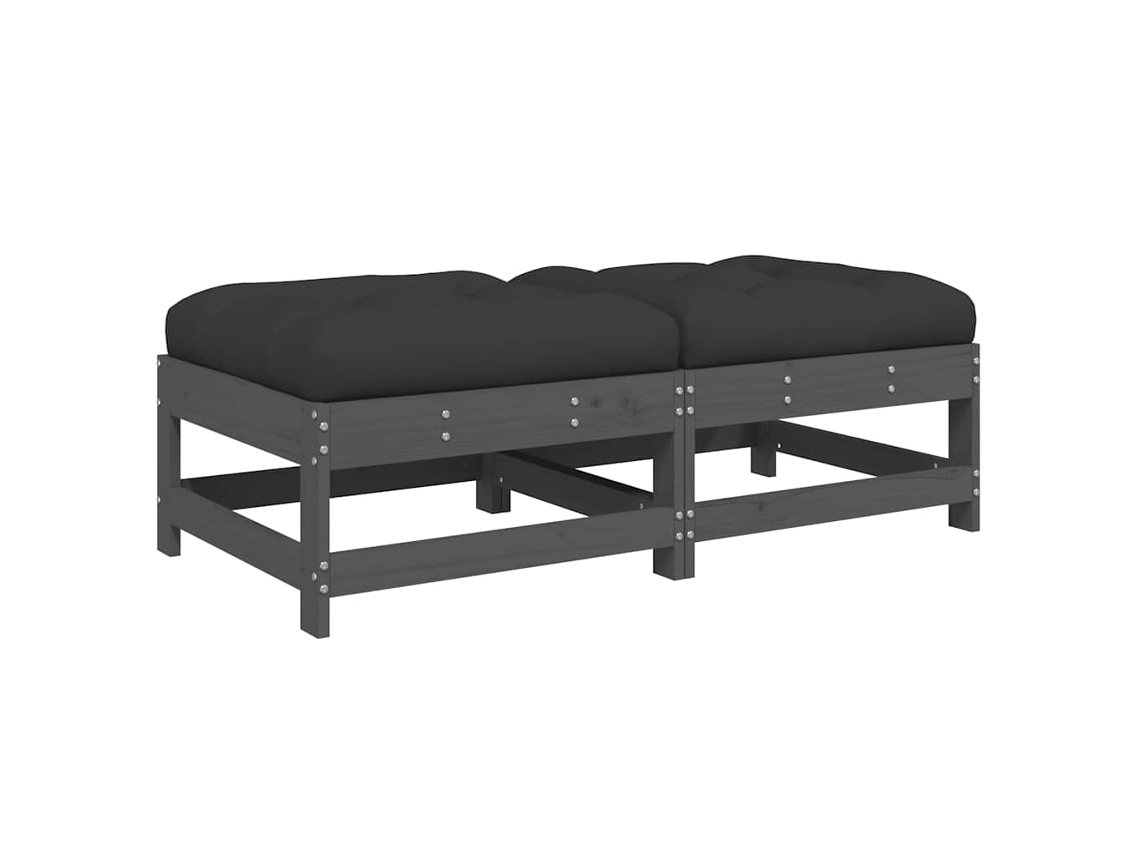 Garden Footstool, Garden Footstools Vidaxl Cinzeto Madeira De Pinho (n/a)