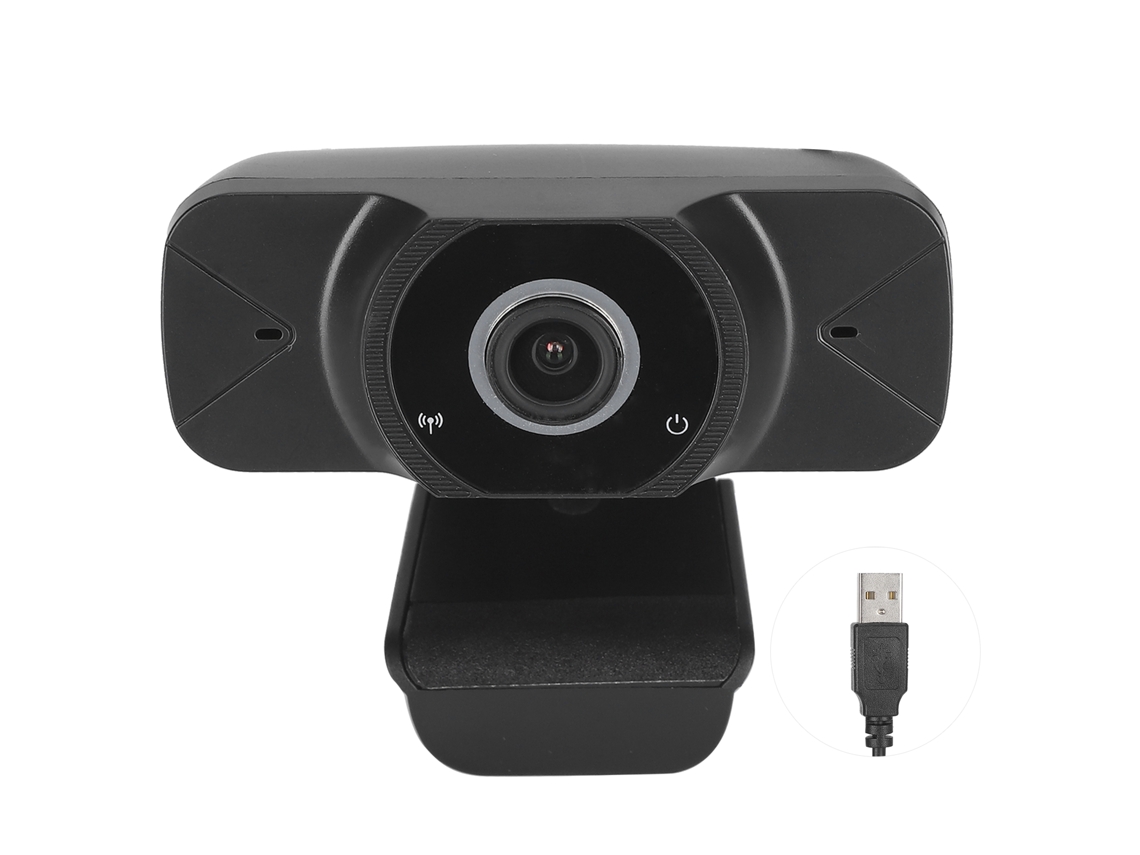 Webcam Usb Em Alta Definição 1080p Com Microfone Integrado Para Videoconferência