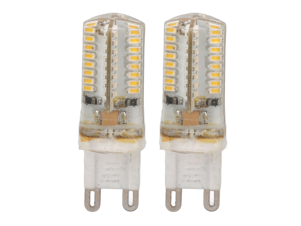 2pcs Lâmpadas Led G9 3w 64leds Brilho Alto Cerâmica para Lustres Ac110v