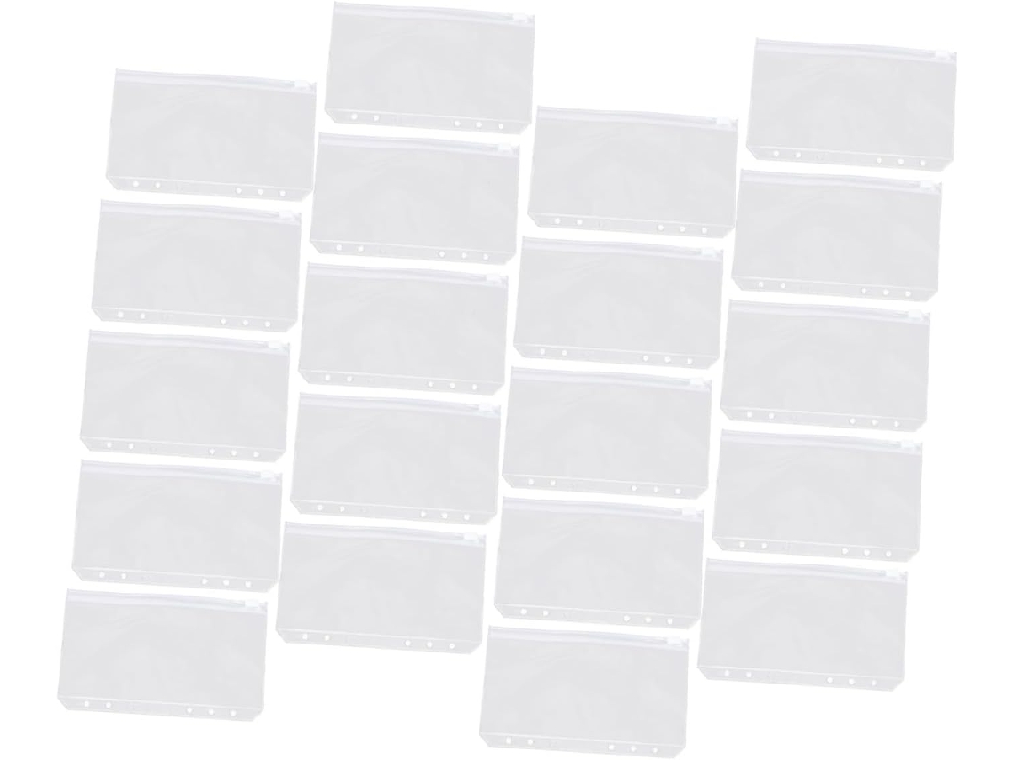 Pacote Com 50-sacos Alipis A6 Extra Grossos Em Pvc Zíper, Sacos Reutilizáveis Para Armazenamento De Documentos E