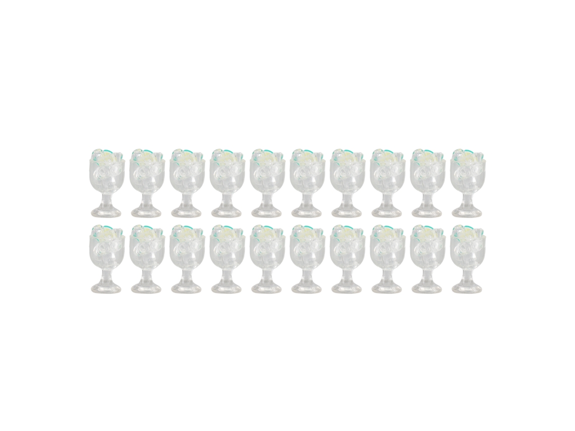 Mali 20pcs Mini Xícara de Gelo de Limão Resina Diy Miniatura Acessório Decoração Casa de Bonecas