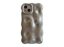 Capa De Celular Tpu Com Bolhas Onduladas Para Iphone 15