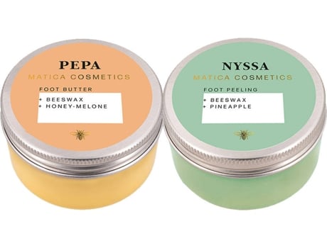 Conjunto de Cuidado de Pés MATICA COSMETICS Pepa & Nyssa (200 ml)