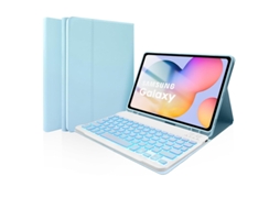 Capa Com Teclado Bluetooth Em Couro Compatível Com Samsung Tab A9 Plus De 11 Polegadas, Retroiluminada, Suporte Integrado, Porta-caneta
