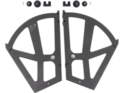 Dobradiças De Plástico Para Sapateira, 1par, Design Vazado Em Abs Preto Ou Branco, Conector De Prateleira Para Sapateira