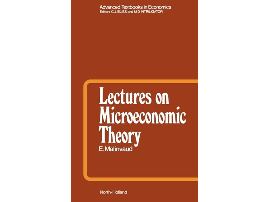 Livro Lectures on Microeconomic Theory de E Malinvaud (Inglês - Capa Dura)