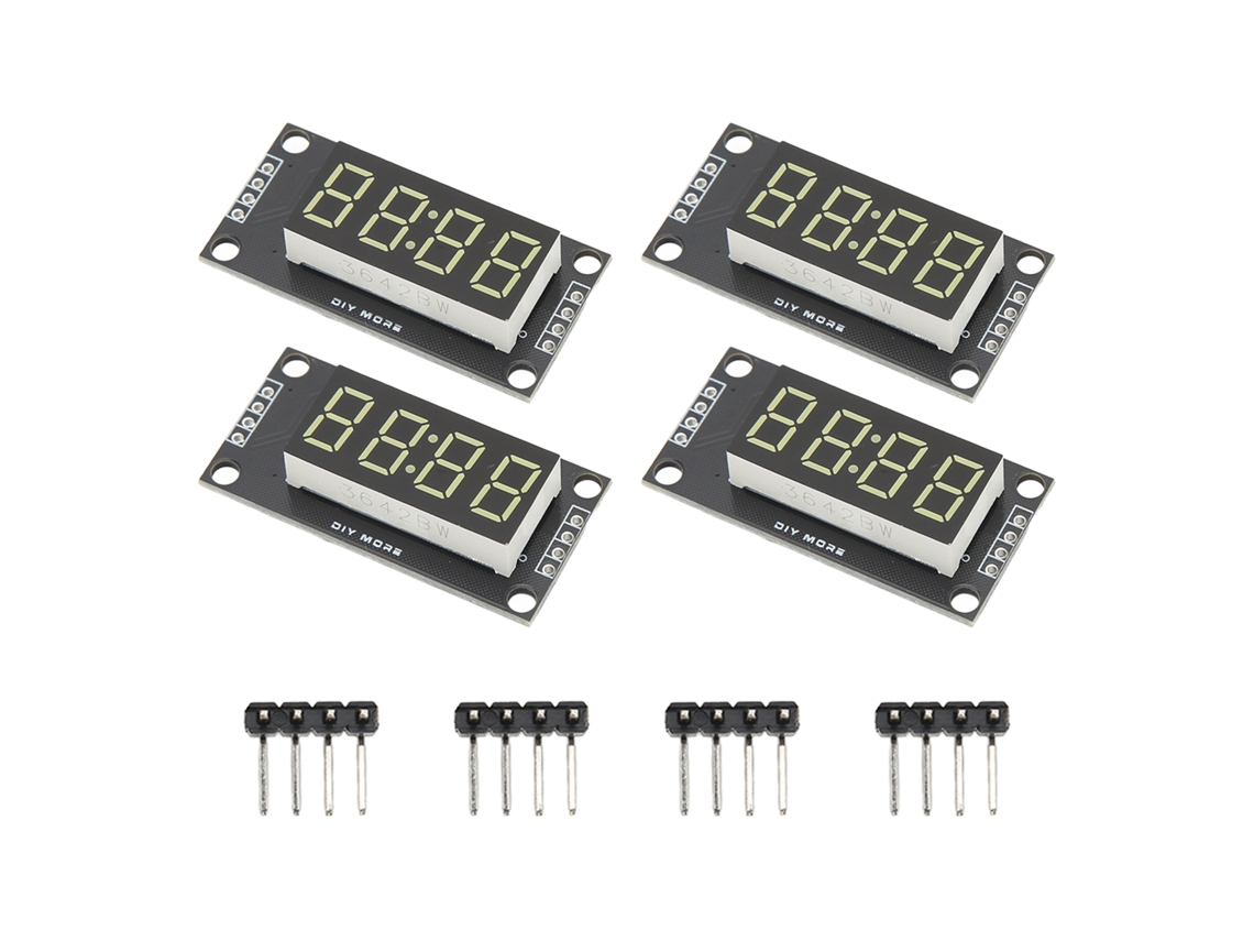 Laxiscreed Módulo De Display Digital De 4 Dígitos E 7 Segmentos Para Eletrónica