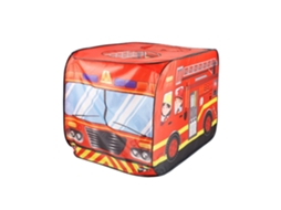 Tenda De Brincadeira Camião De Bombeiros, Tenda De Montagem Rápida Para Crianças, A Partir Dos 3 Anos, Interior/exterior, 70x112x75 Cm, Vermelha