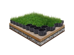 Vidaxl Grelhas Para Relvado 16 Pcs 60x40x3 Cm Plástico Preto