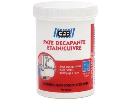 Pasta Decapante Geb 150 Ml Solúvel Em Água Solda De Cobre Inodora
