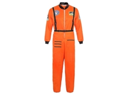 Fantasia de Astronauta para Homem, Conjunto de Cosplay de Halloween, Tamanhos PP-XXG, Poliéster, Origem China Continental Laranja para Homens