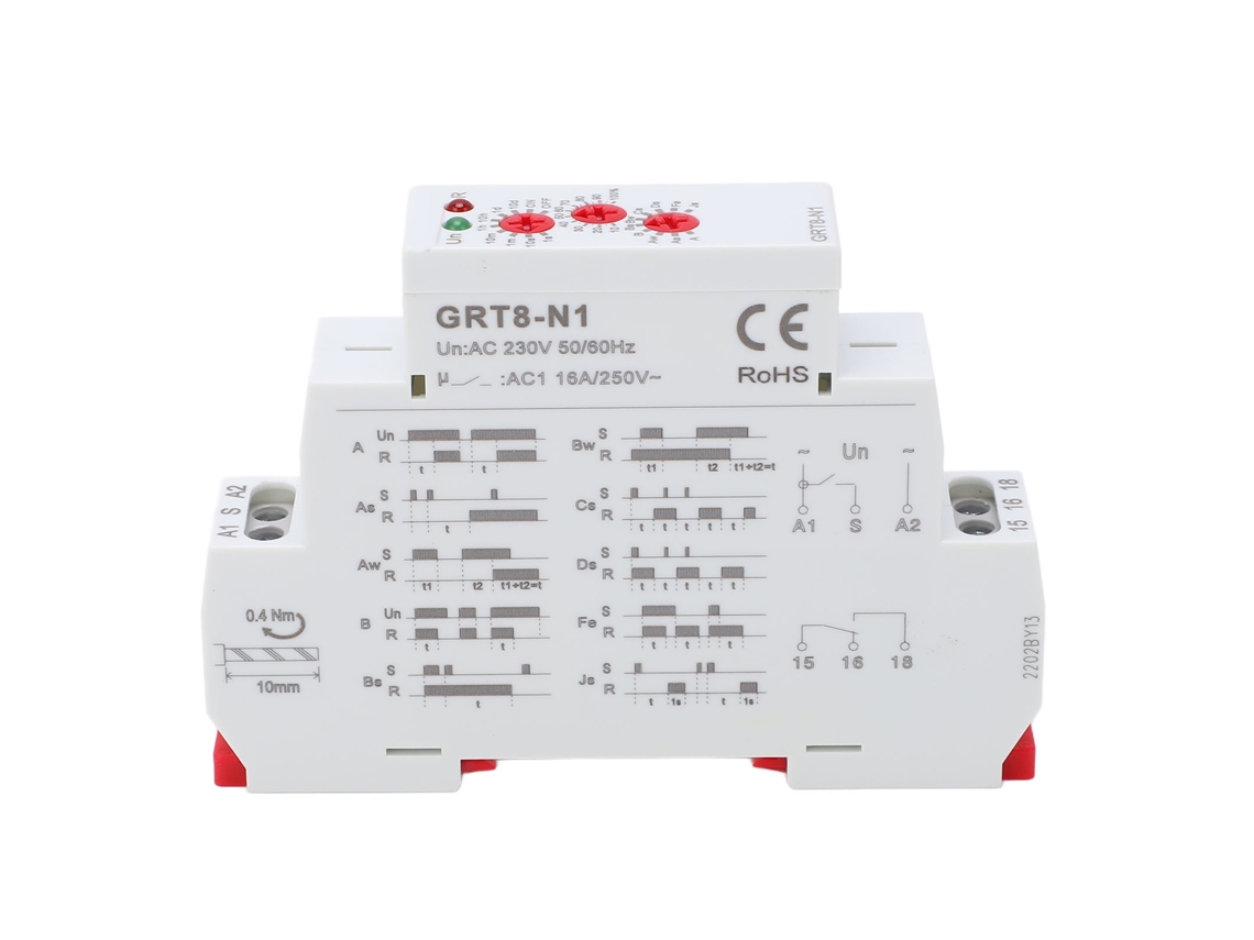 Relé Temporizador Ajustable con Indicador Led para Controlador AC 230v | S/MARCA