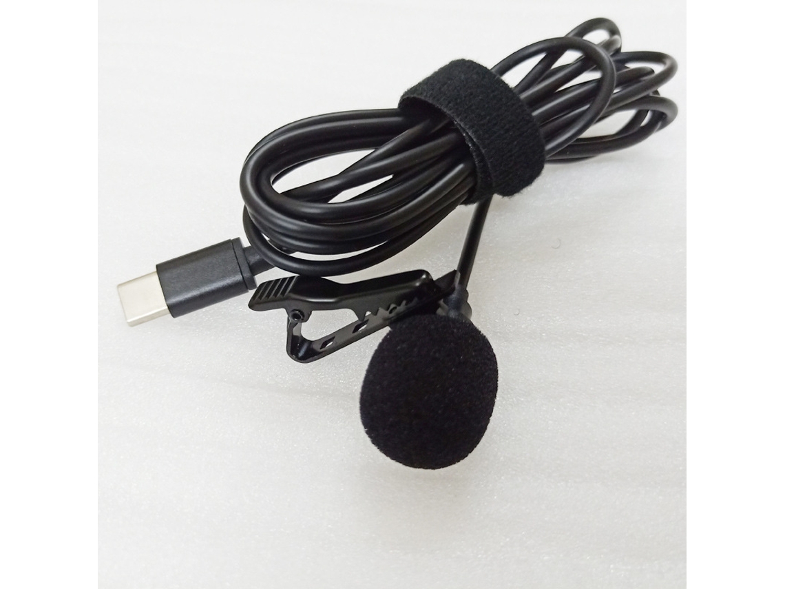 Microfone De Lapela Profissional, Condensador Omnidirecional, Gravação Para Youtube, Entrevistas, Vídeo ) Aquaforge ((conector Tipo C)