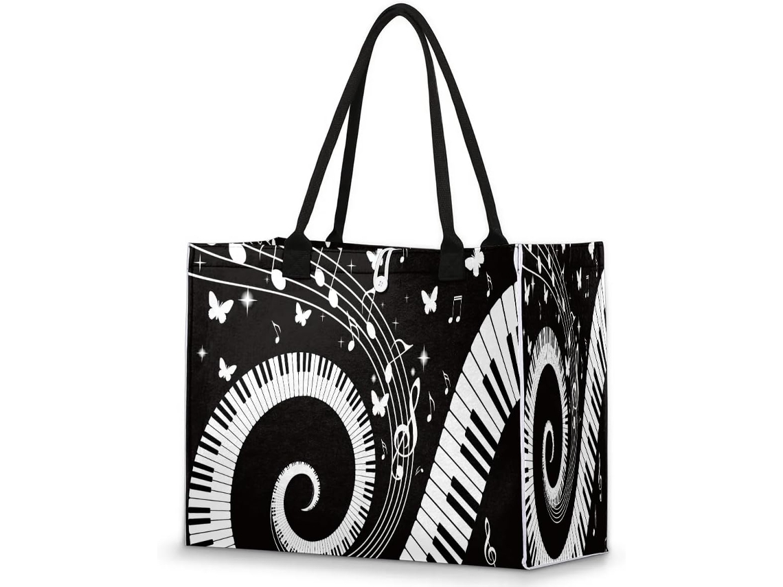Bolsa Tropicallife Estampa Romântica França Paris 42x17x33 cm