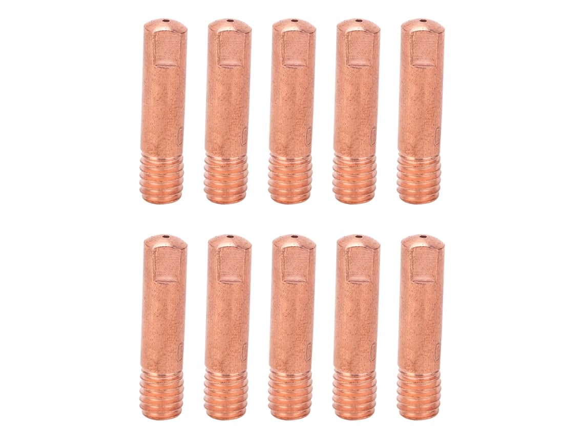 10 Peças Bicos Condutivos M6 Para Pistola De Solda Acessórios De Alimentação De Fio De Cobre 15akx0.8mm