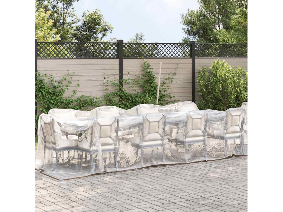 Maison Exclusive - Encerado Transparente Com Ilhós 2x10 M Polietileno