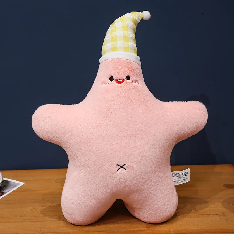 Almofada/travesseiro Decorativo em Formato de Estrela do mar para Adultos MDUG (rosa, 35 Cm de Largura, 45 Cm de Altura)