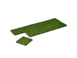 Tapete Grama Sintética 10 Peças 20 Altura Escuro Resistente Aos Raios Uv Verde 30x30 Cm, Mm