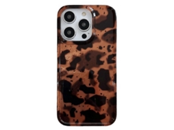 Capa De Tpu Com Estampa De Leopardo Âmbar Para Iphone 15 Pro Max
