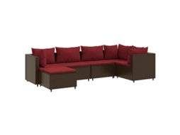 Garden Lounge Set, Garden Lounge Sets Vidaxl Marrom Rattan / Vime (n/a)