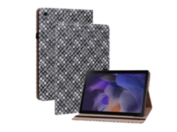 Capa De Couro Trançado Colorido Para Tablet Oppo Realme Pad 10.4 Com Suporte.