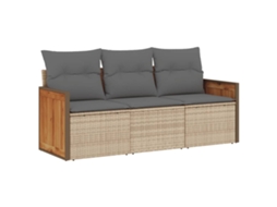Garden Sofa Set, Garden Sofa Sets Vidaxl Bege Rattan / Vime (n/a)
