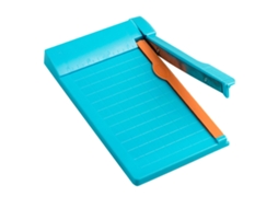 Cortadora de Papel Portátil A4 Multiusos com Escala Clara e Alta Precisão para Scrapbooking e Manualidades Azul Claro