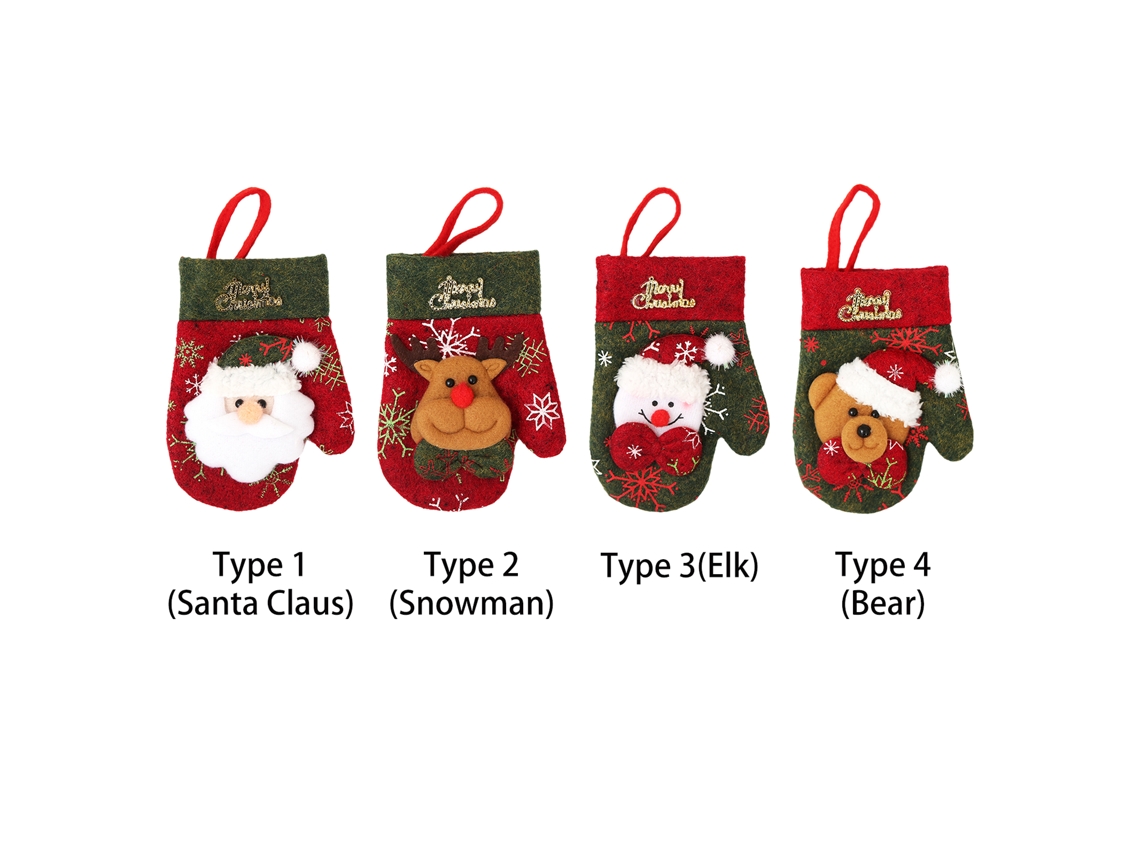 Laxiscreed Porta Talheres Natalício Com Argola, Decoração Prática Para Festas E Ceias De Natal