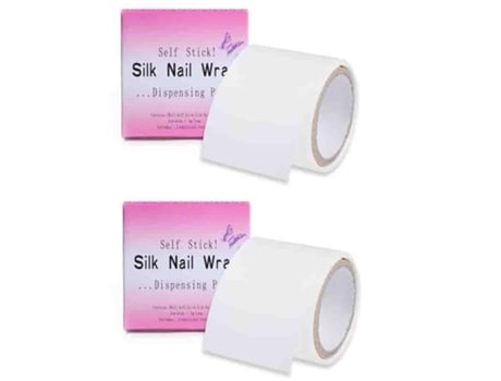 1/2 Rolo Adesivo De Seda Para Unhas, Protetor De Unhas Reforçado, Gel Uv Branco, Ferramenta Para Arte Em Unhas Acrílicas Full Beauty