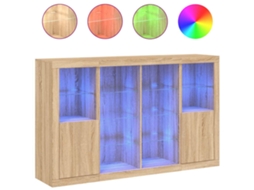 Sideboard, Sideboards Vidaxl Marrom Madeira Processada (n/a)