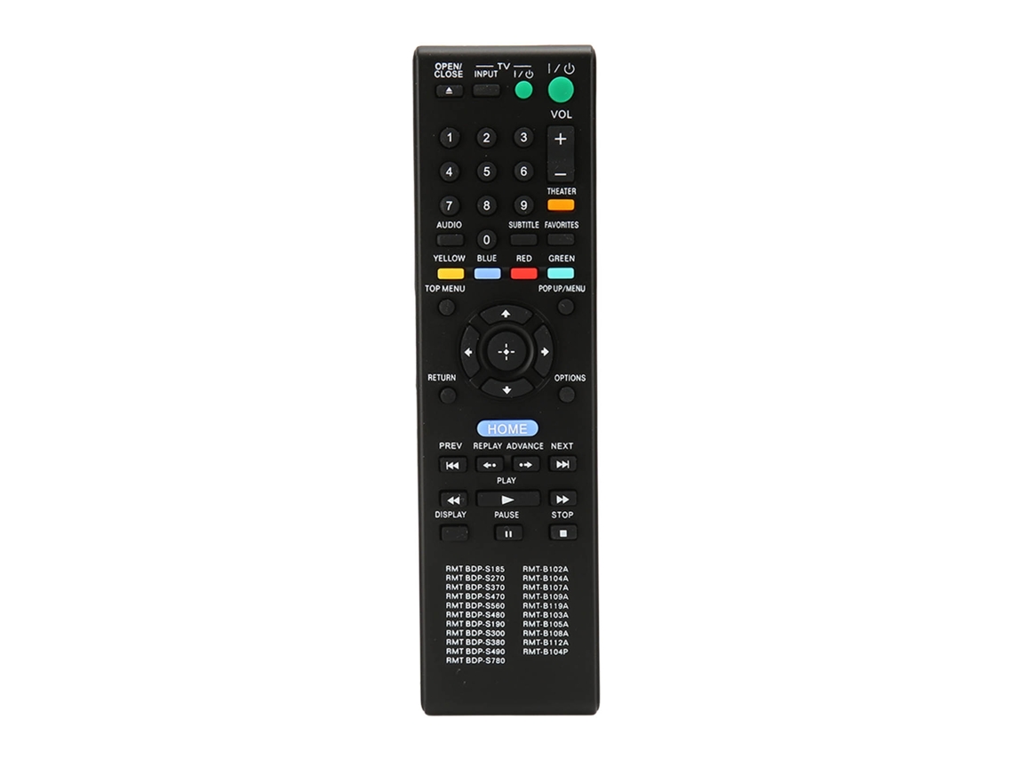 Aetheria controle Remoto para Reprodutor Dvd e Hd Compatível com Rmt Bdp S185 S470 B102a Abs