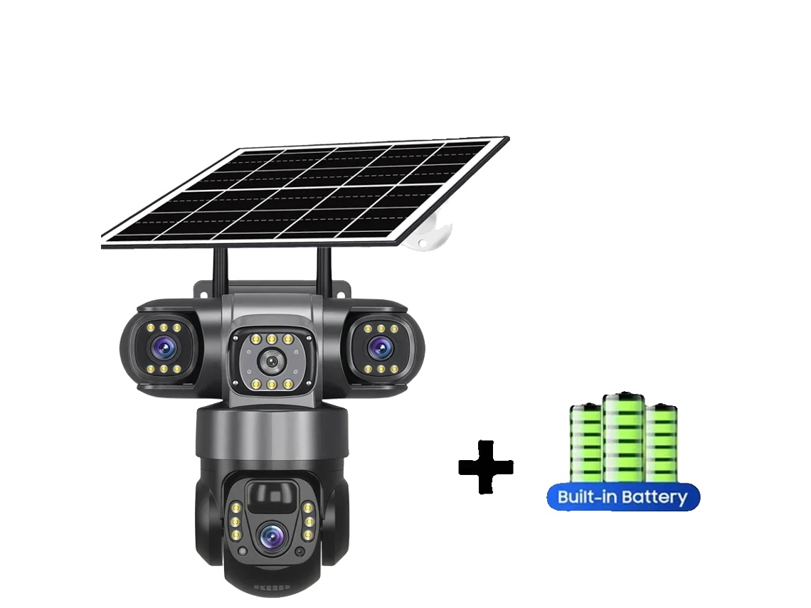 Câmera Solar Wifi, 15mp, Áudio Bidirecional, Câmera Wifi Sem Cartão