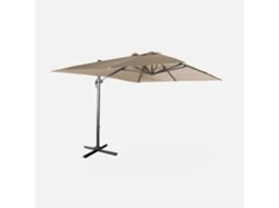3x4m Guarda-sol Retangular, Bege