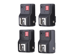 Disparador Sem Fio Andoer Pt-04gy 16 Canais 1 Transmissor + 4 Receptores Para Flash Speedlite Canon Nikon Pentax Olympus