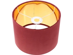 Abajur Decorativo Em Tecido Dourado, Compatível Com Lâmpada E27 Para Luminária De Mesa.