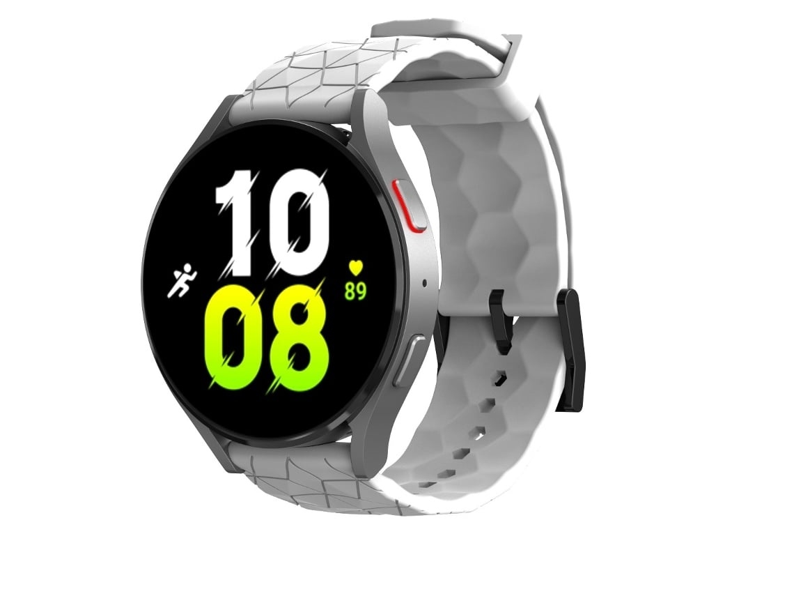 Pulseira De Relógio Lurelia De 20 Mm Para Futebol Padrão Cor Sólida Para Relógio Garmin Forerunner 255, Branco