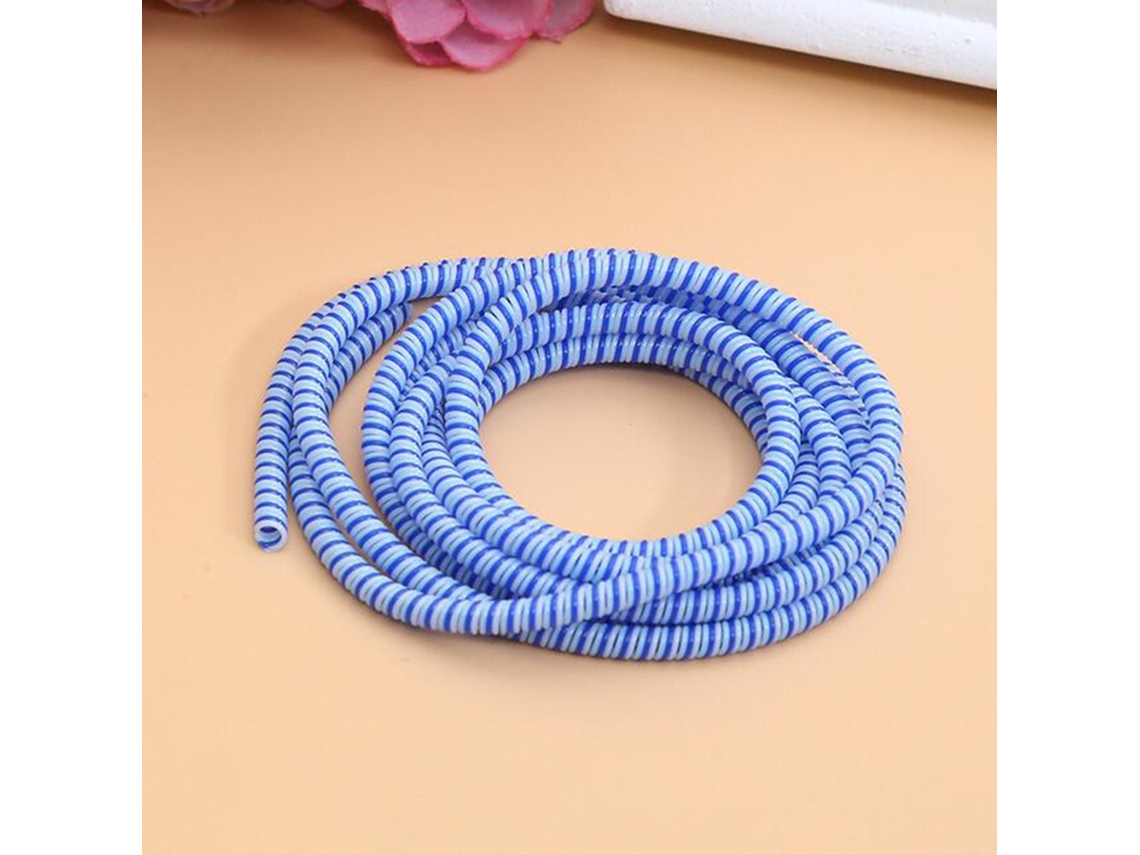 Capa Protetora De Cabo De Dados Móvel (protege E Enrola Fios) Yuexinghui Três Em Um Enrolador De Fio Criativo Três Cores Branco Água Azul Azul Safira