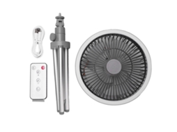 Laxiscreed Ventilador De Camping Ao Ar Livre Com Luz E Usb, Solução Multifuncional