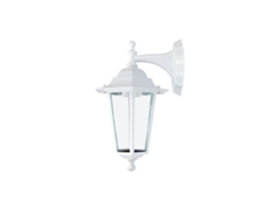 Luminária de parede branca BRILVIBERA em alumínio e vidro, modelo genérico Zurich EDM IP44, soquete E27, 60W