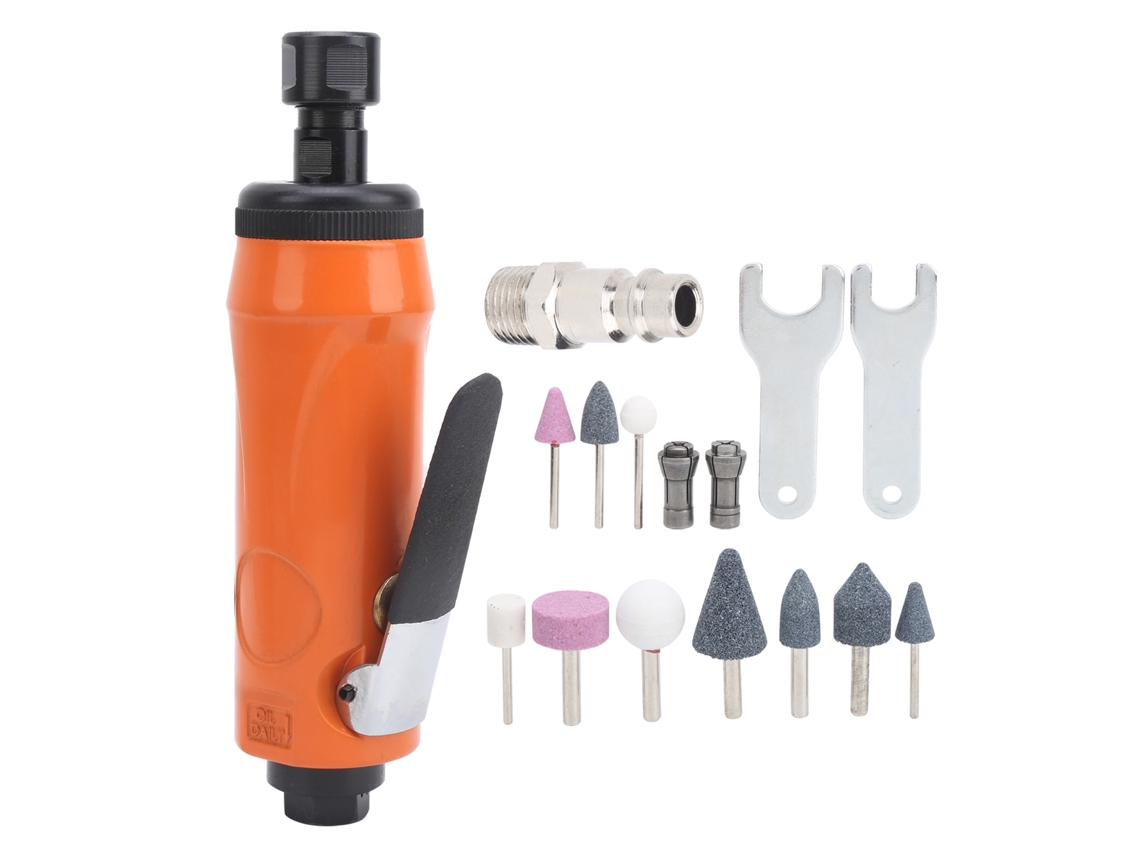 Kit De Retifica Neumática De Ângulo Air Die Grinder Para Gravura E Polimento Kp‑621h Estilo Europeu